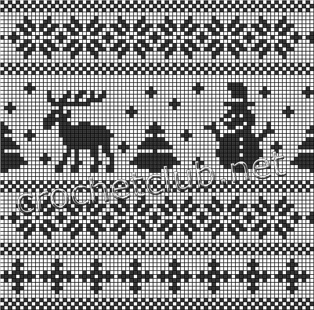 схемы новогодний жаккард
